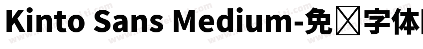 Kinto Sans Medium字体转换